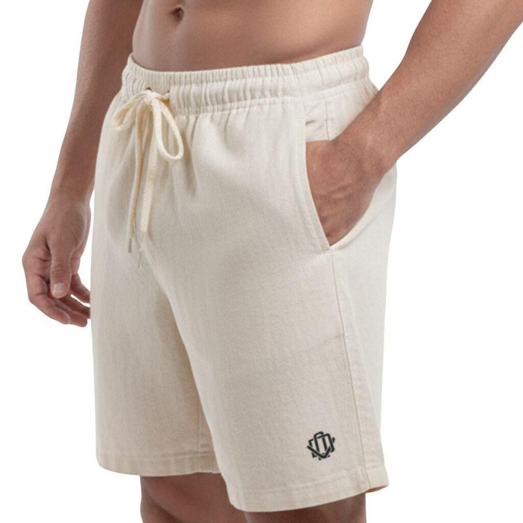 Short de Linho Casual Premium DNV Edition Preto