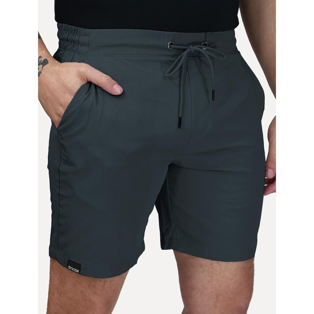 Short Dixen Masculino Tactel Meio Elástico Azul Marinho