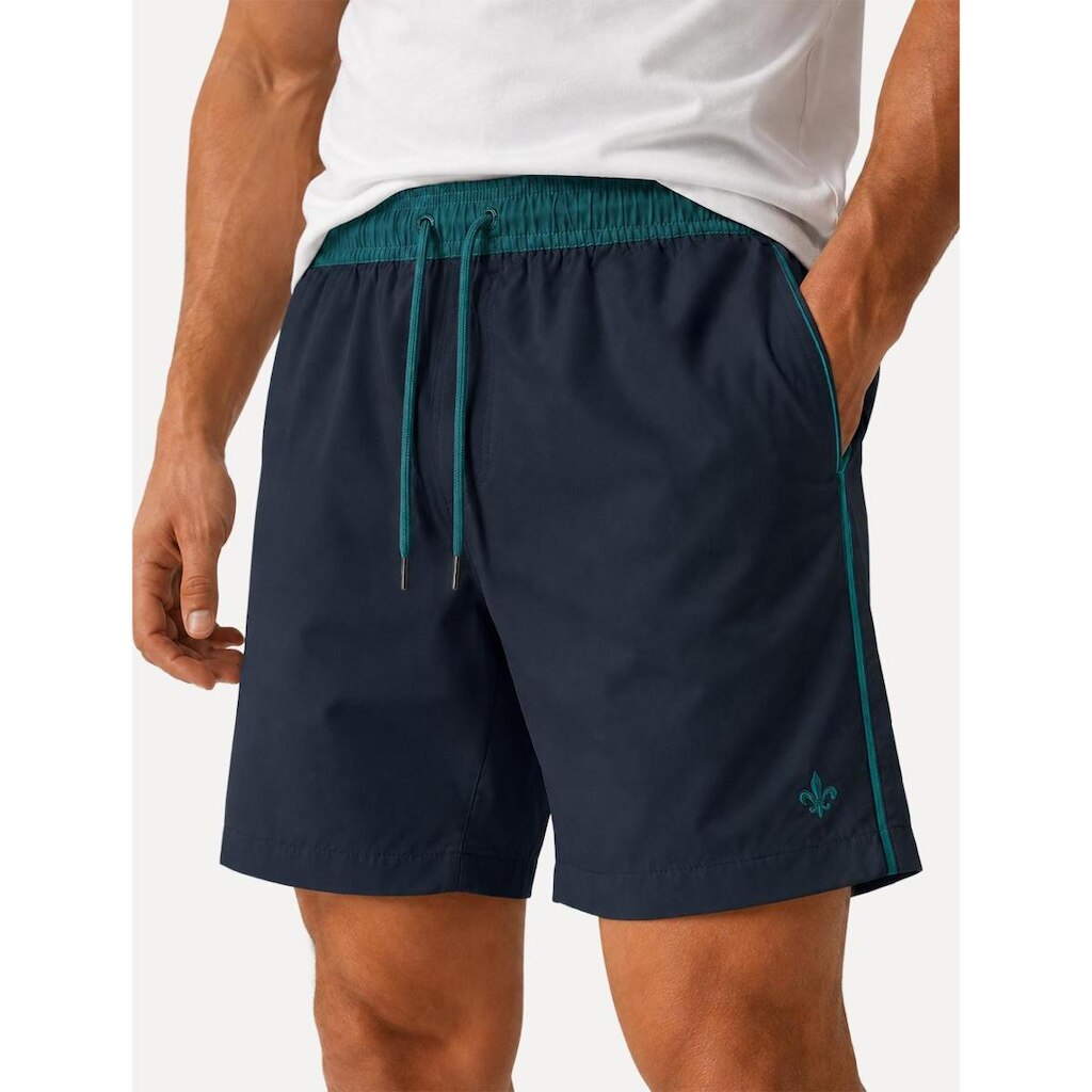 Short Dudalina Masculino Relax Classic Green Azul Marinho