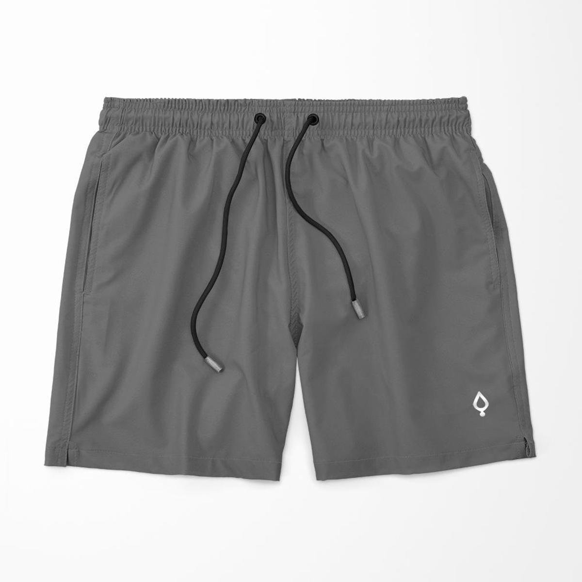 Short e Bermuda Lisa Liso Masculina Tactel Básico Moda Básica - Cinza Menor preço em Short e Bermuda Lisa Liso Masculina Tactel Básico Moda Básica - Cinza