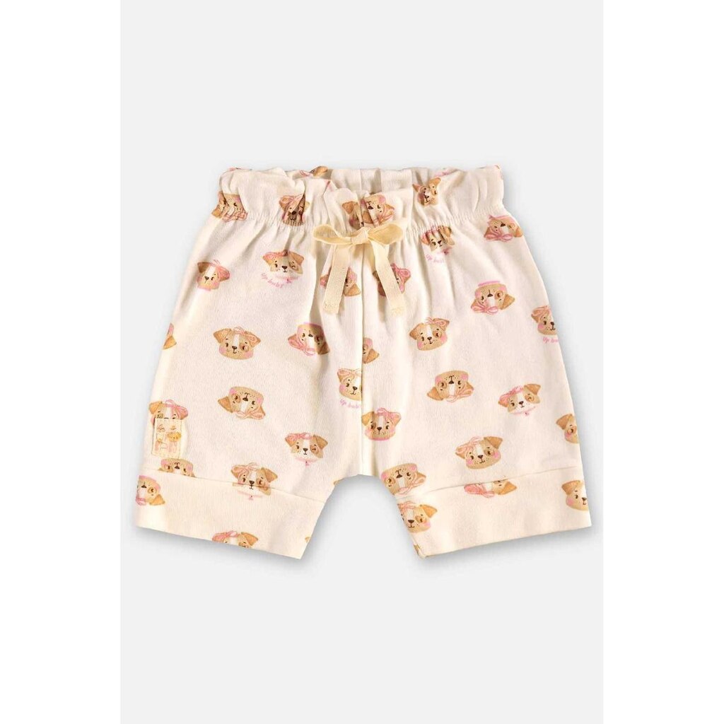 Short em Suedine para Bebê Menina Up Baby