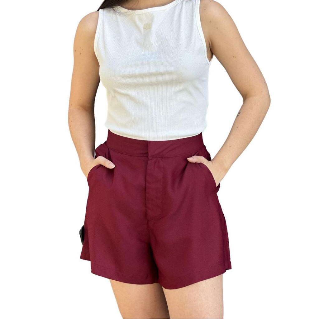 Short Feminino De Alfaiataria Reto Joana Colcci
