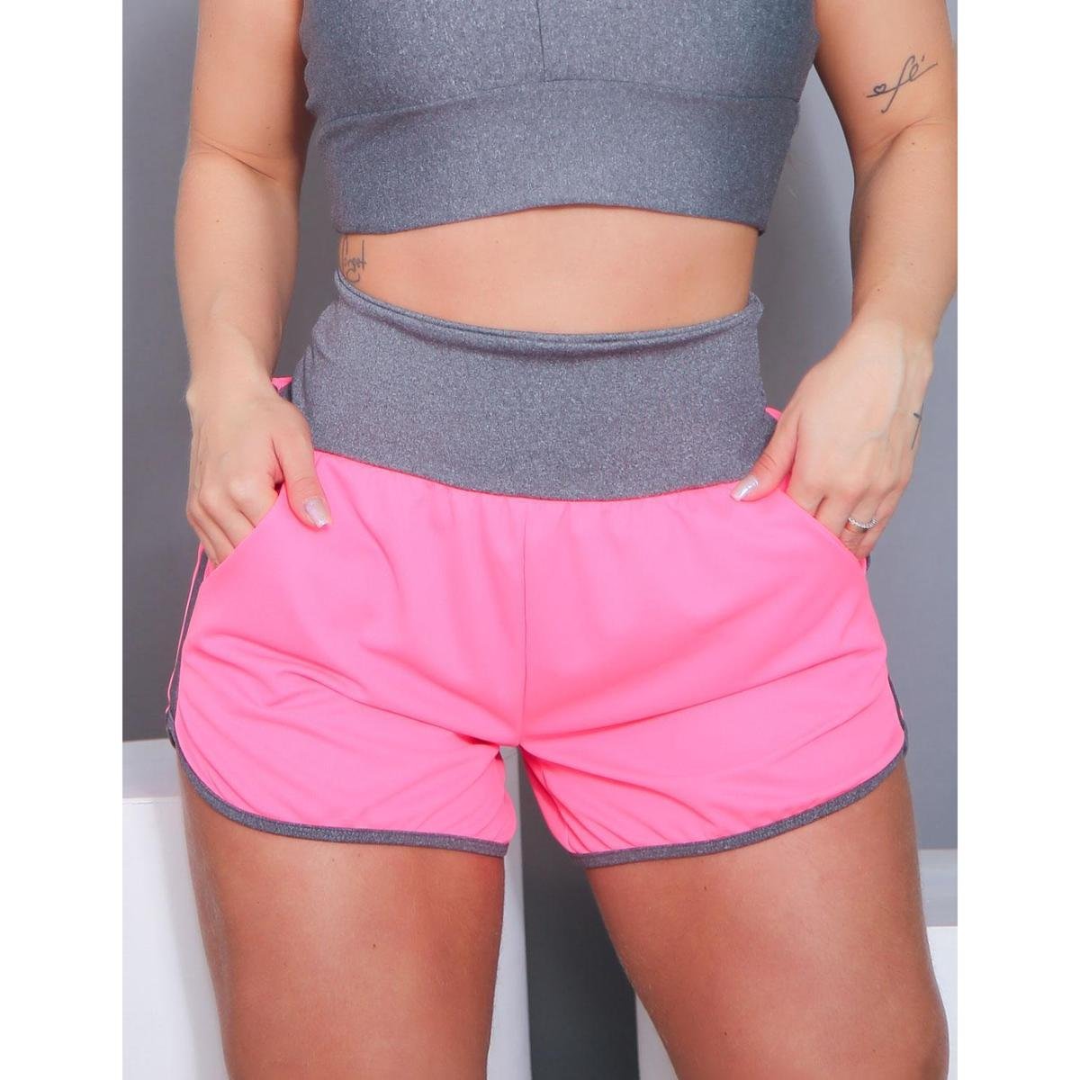 Short Feminino Esportivo Running com Bolso - Fitmoda Menor preço em Short Feminino Esportivo Running com Bolso - Fitmoda