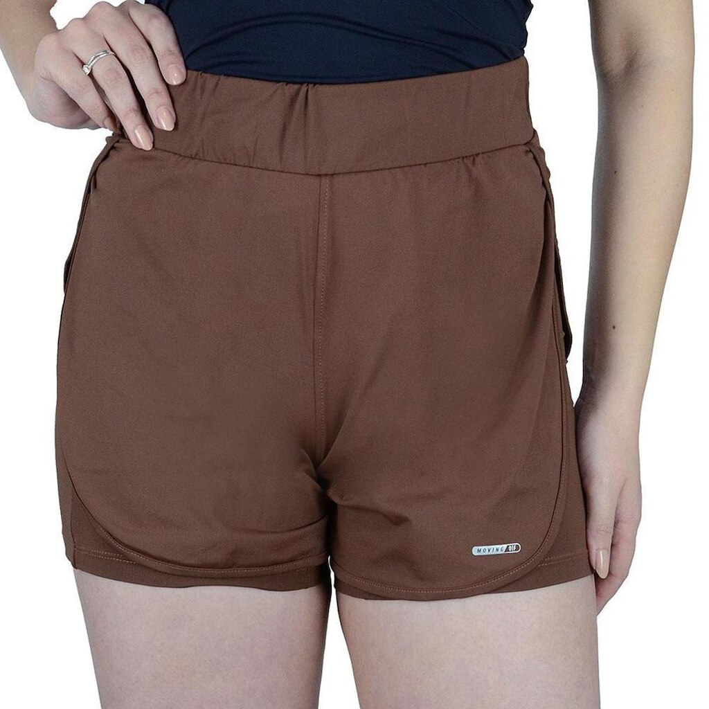 Short Feminino Olf Moving Marrom Warm - 3600