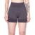Short Feminino Selene Sem Costura Mesclado Preto - Preto