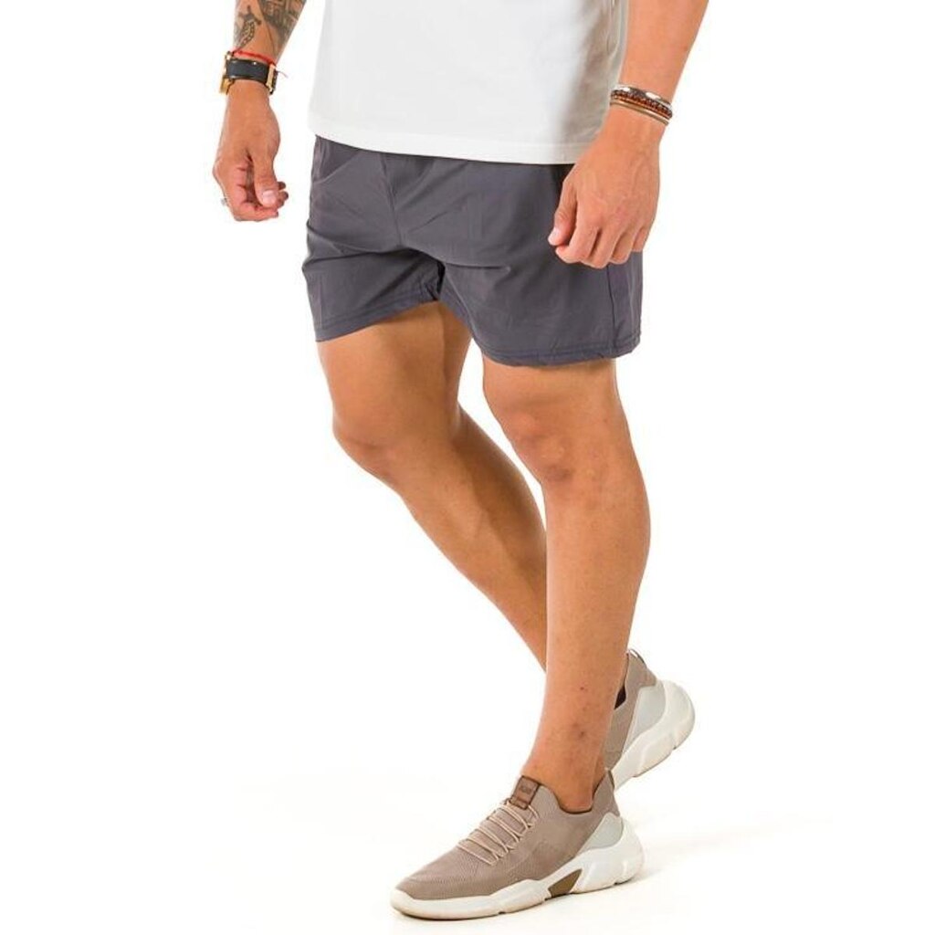 Short Fit Poliamida Chumbo