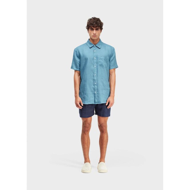 Short fluid linen pleats OSKLEN