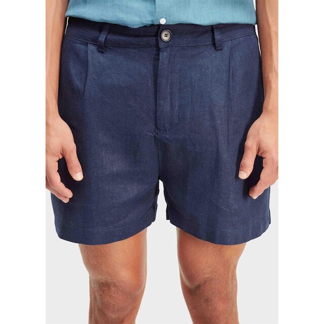 Short fluid linen pleats OSKLEN