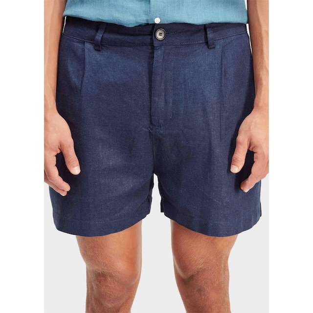 Short fluid linen pleats OSKLEN