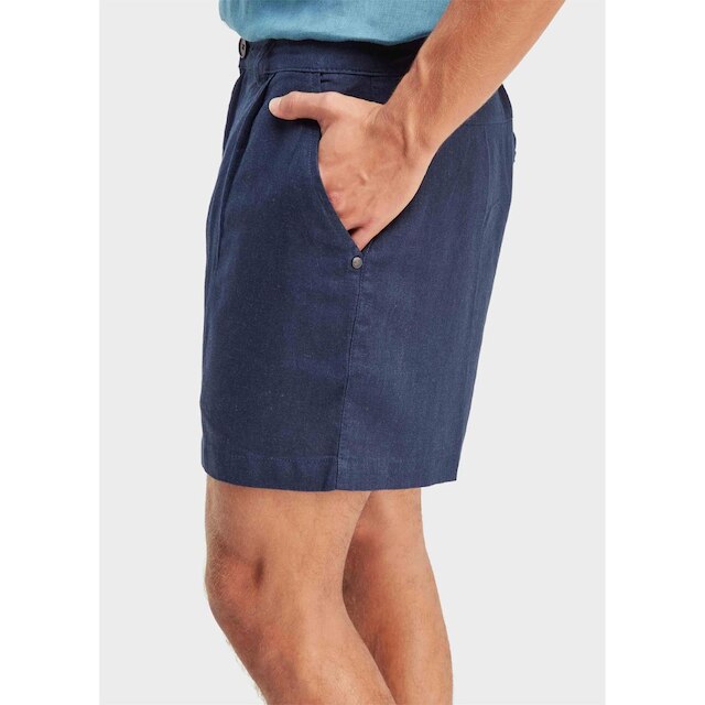 Short fluid linen pleats OSKLEN