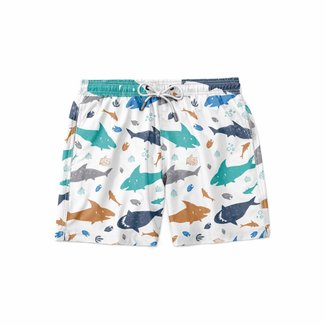 Short GIN TROPICAL Moda Praia Shark Masculino