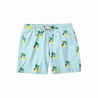 Short Gin Tropical Moda Praia Summer Masculina