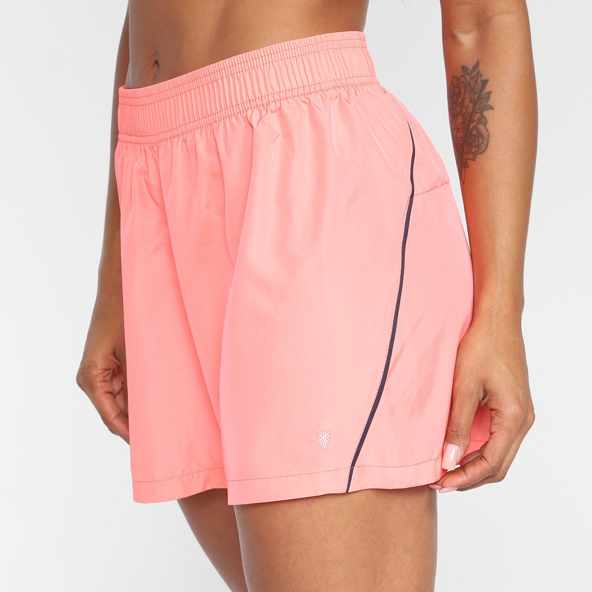 Short Gonew Run Lines Feminino - Salmão Menor preço em Short Gonew Run Lines Feminino - Salmão
