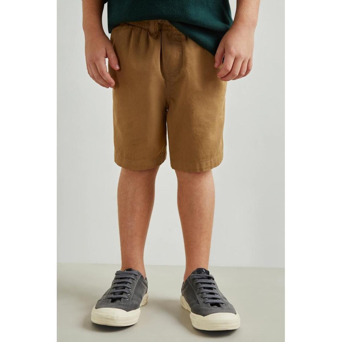 Short marrom claro Clearance