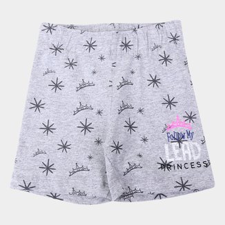 Short Infantil Disney Princess Feminino