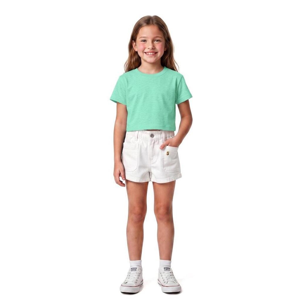 Short Infantil Menina Basiquinho Fun Alphabeto