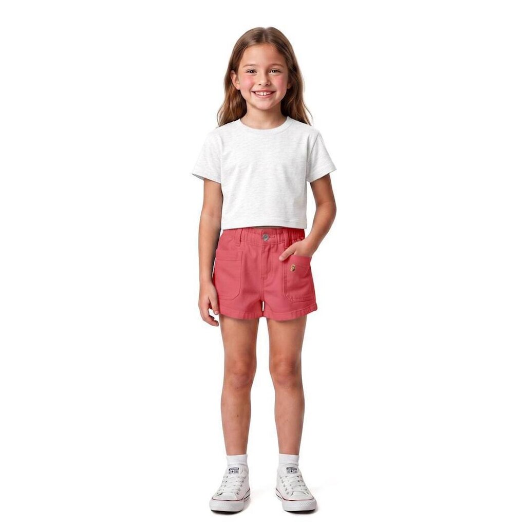 Short Infantil Menina Basiquinho Fun Alphabeto