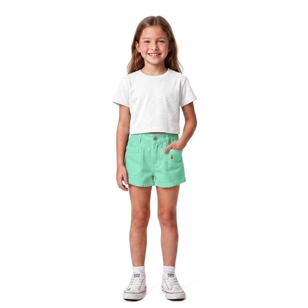 Short Infantil Menina Basiquinho Fun Alphabeto