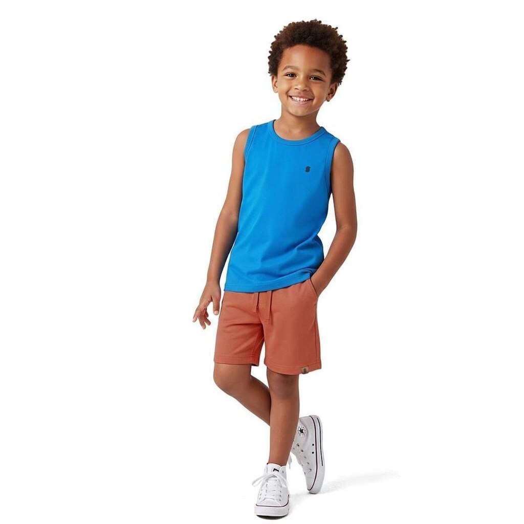 Short Infantil Menino Basiquinho Fun Alphabeto
