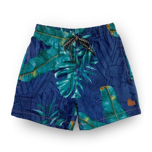 Short Infantil Pandi Linho Estampa Notur Masculino