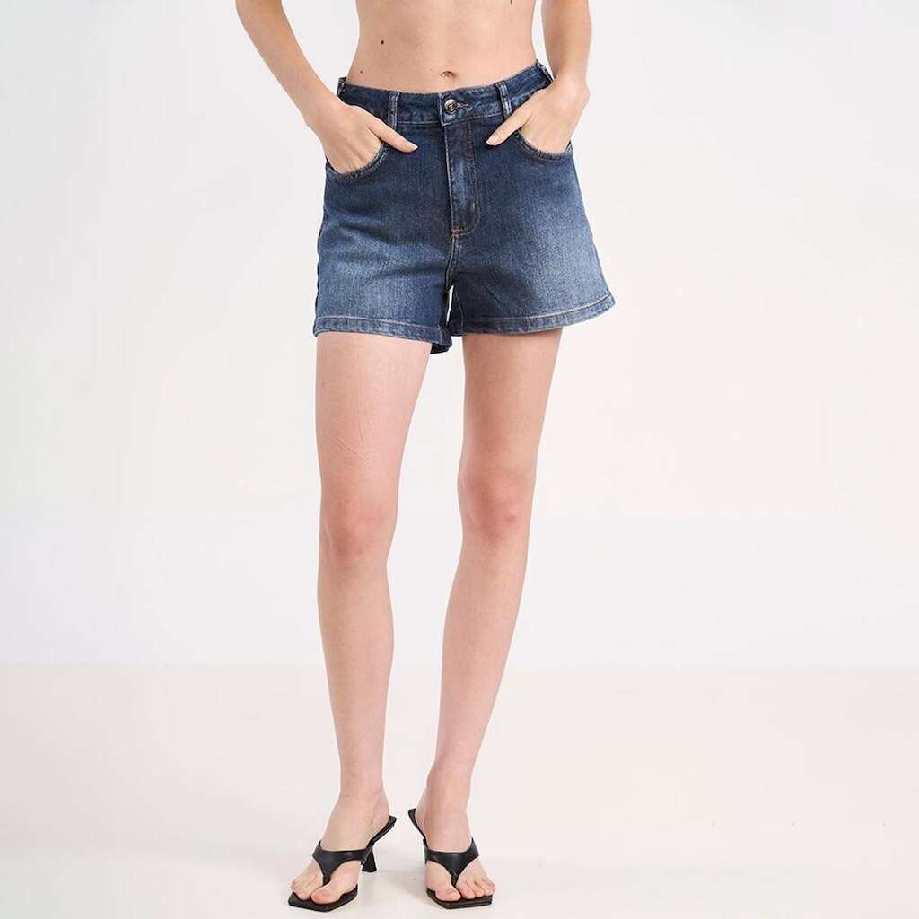 Short Jeans Colcci Tay Midi Feminino