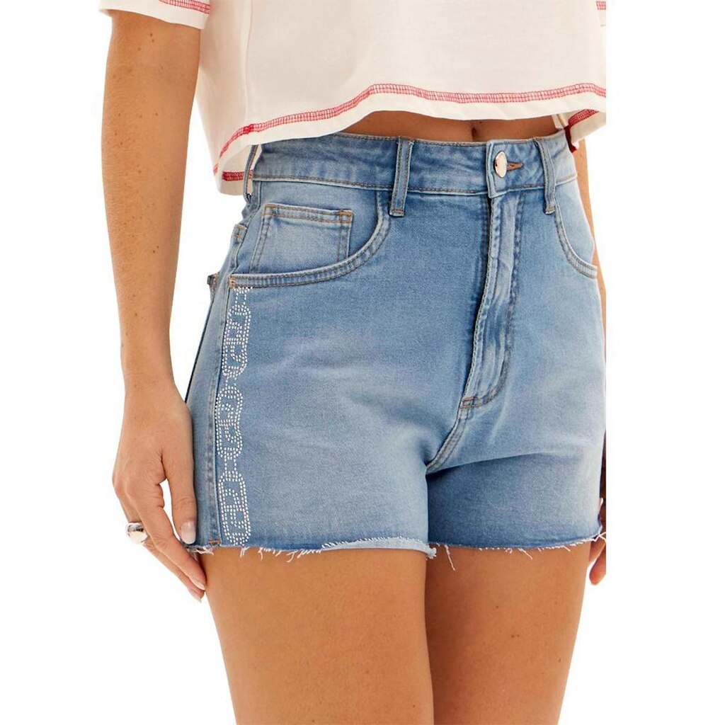 Short Jeans Easy Lança Perfume Grandft Feminino