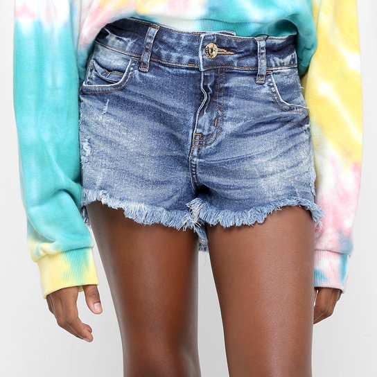 Short Jeans Infantil Colcci Fun Estonado Feminino Zattini