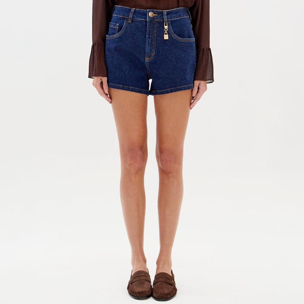 Short Jeans Lança Perfume Comfort High Feminino
