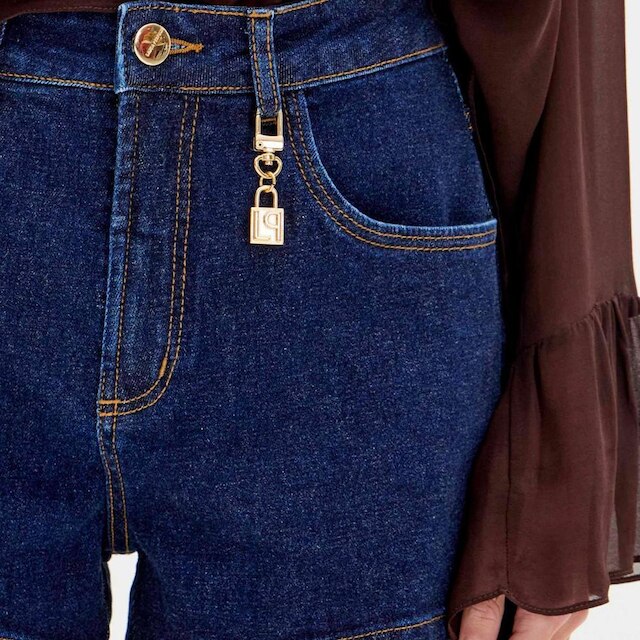 Short Jeans Lança Perfume Comfort High Feminino