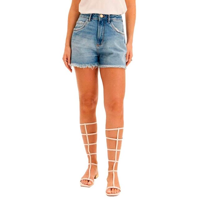 Short Jeans Lança Perfume Relaxed High Feminino