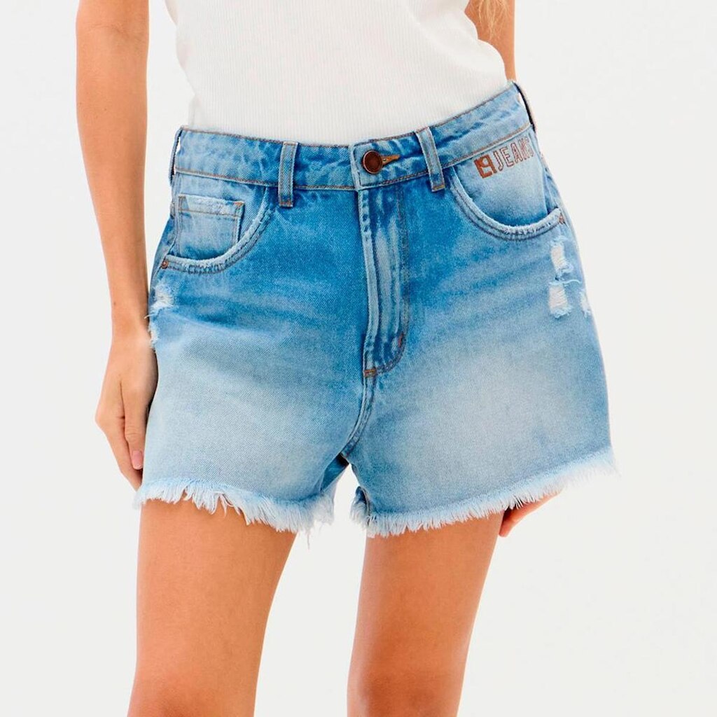 Short Jeans Lança Perfume Relaxed High Feminino