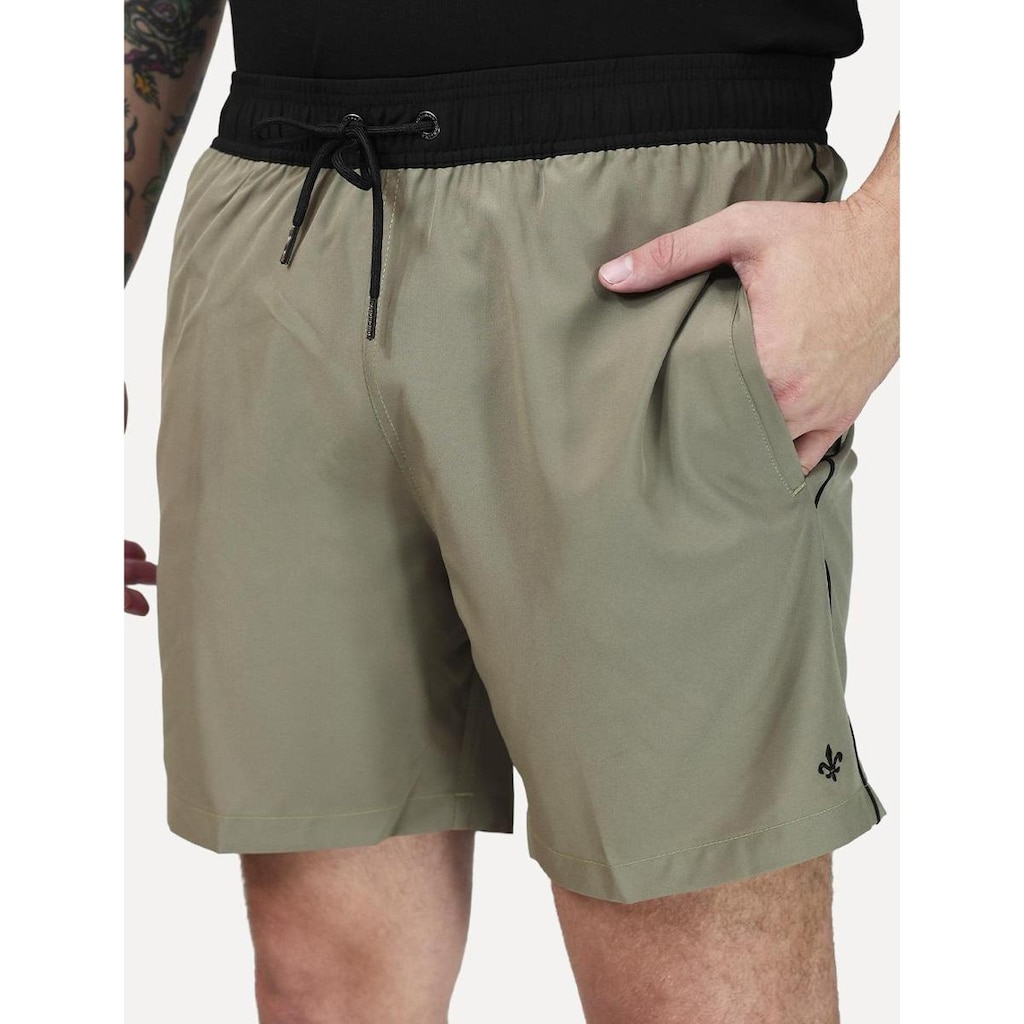 Short John John Masculino Relax Classico Cáqui Médio