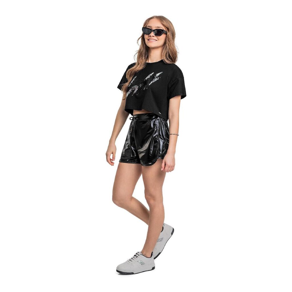 Short Juvenil em Malha Cirrê Gloss