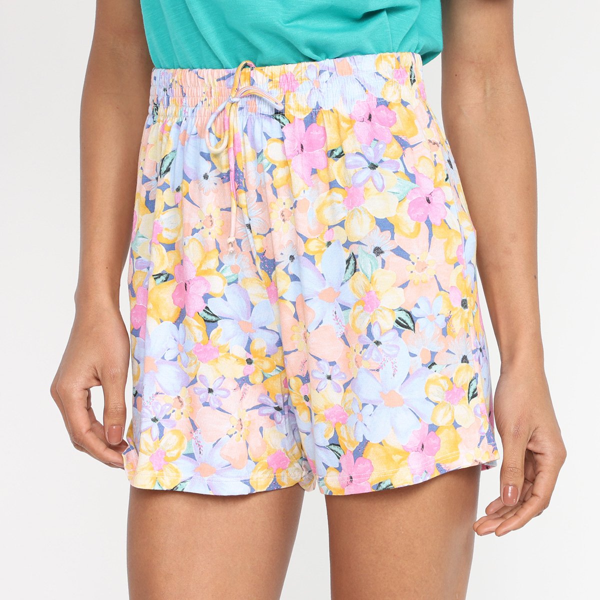 Short Lecimar Feminino - Azul Menor preço em Short Lecimar Feminino - Azul