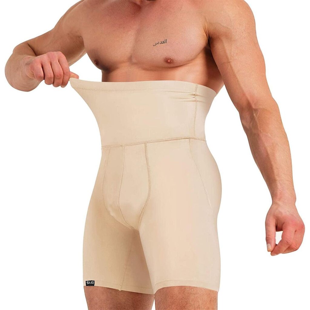 Short Legging Cós Alto Esportivo Define Abdome Masculino