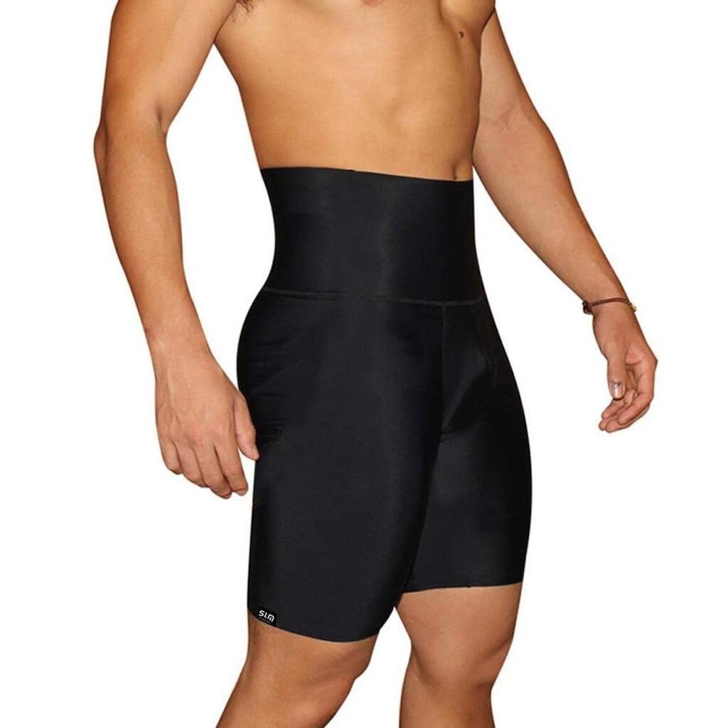 Short Legging Cós Alto Esportivo Define Abdome Masculino