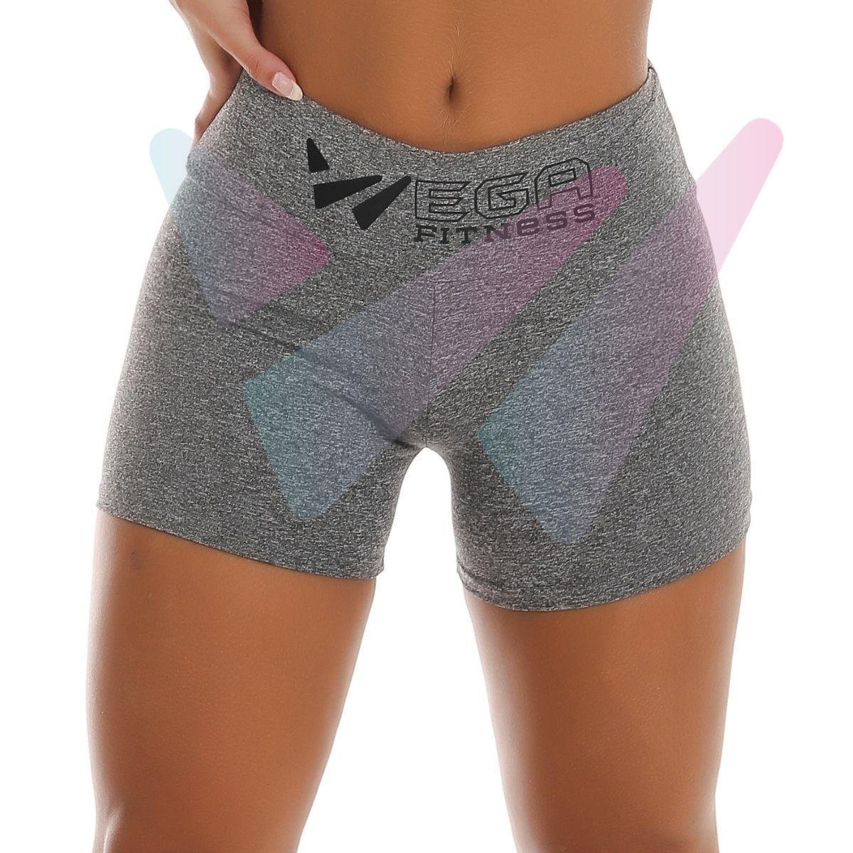 Short Legging Feminino Meia Coxa Cós Alto Pala Dupla Fitnes Academia Wega Suplex Shortinho Leg Menor preço em Short Legging Feminino Meia Coxa Cós Alto Pala Dupla Fitnes Academia Wega Suplex Shortinho Leg
