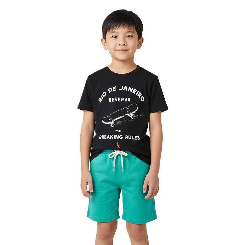 Short Linho Liso Reserva Mini