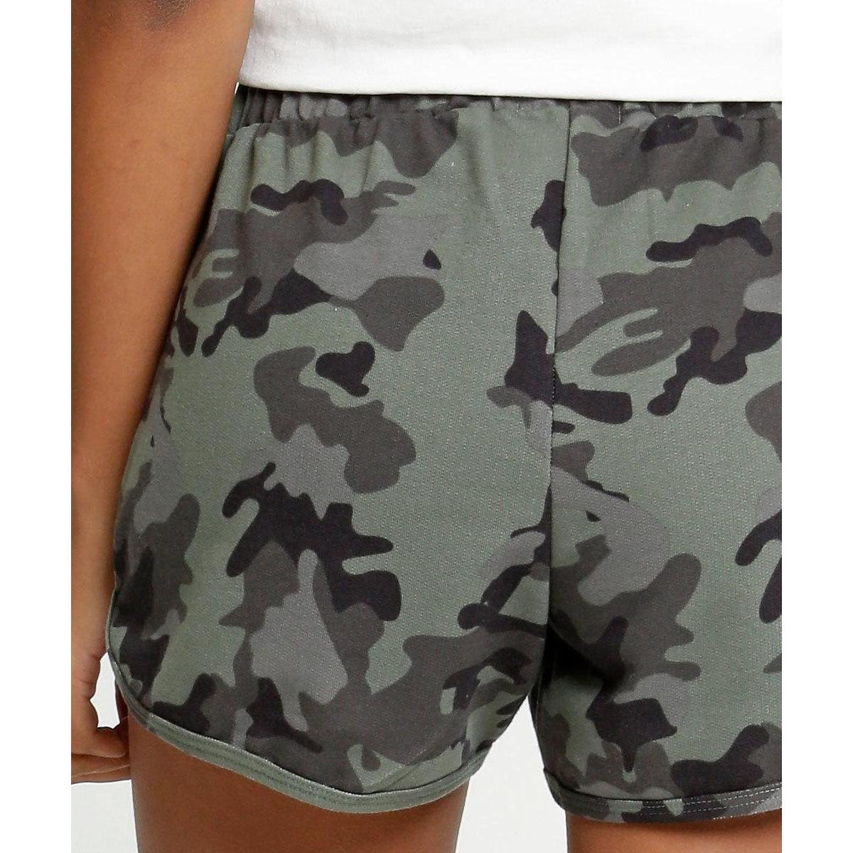 Short estampa militar feminino Clearance