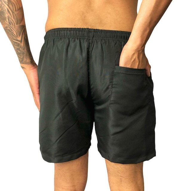 Short Masculino Bermuda Mauricinho Liso Básico Tactel