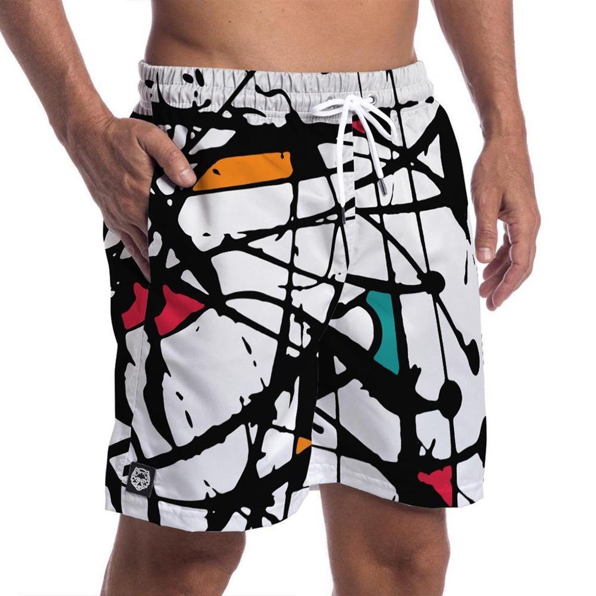 Menor preço em SHORT MASCULINO FORTHEM ARTISTIC - Branco