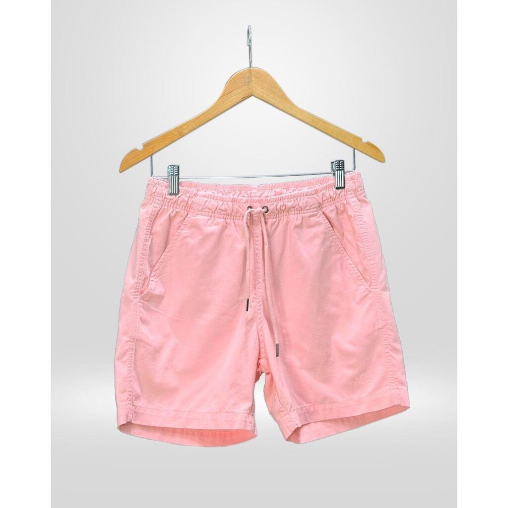 Short Masculino Sarja Rosa Claro