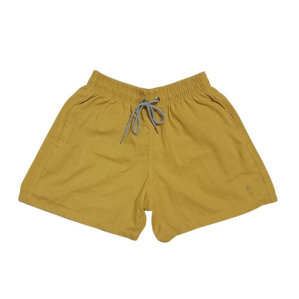 Short Masculino Visco Linho com Elástico e Cadarço | Tecido Leve e Confortável