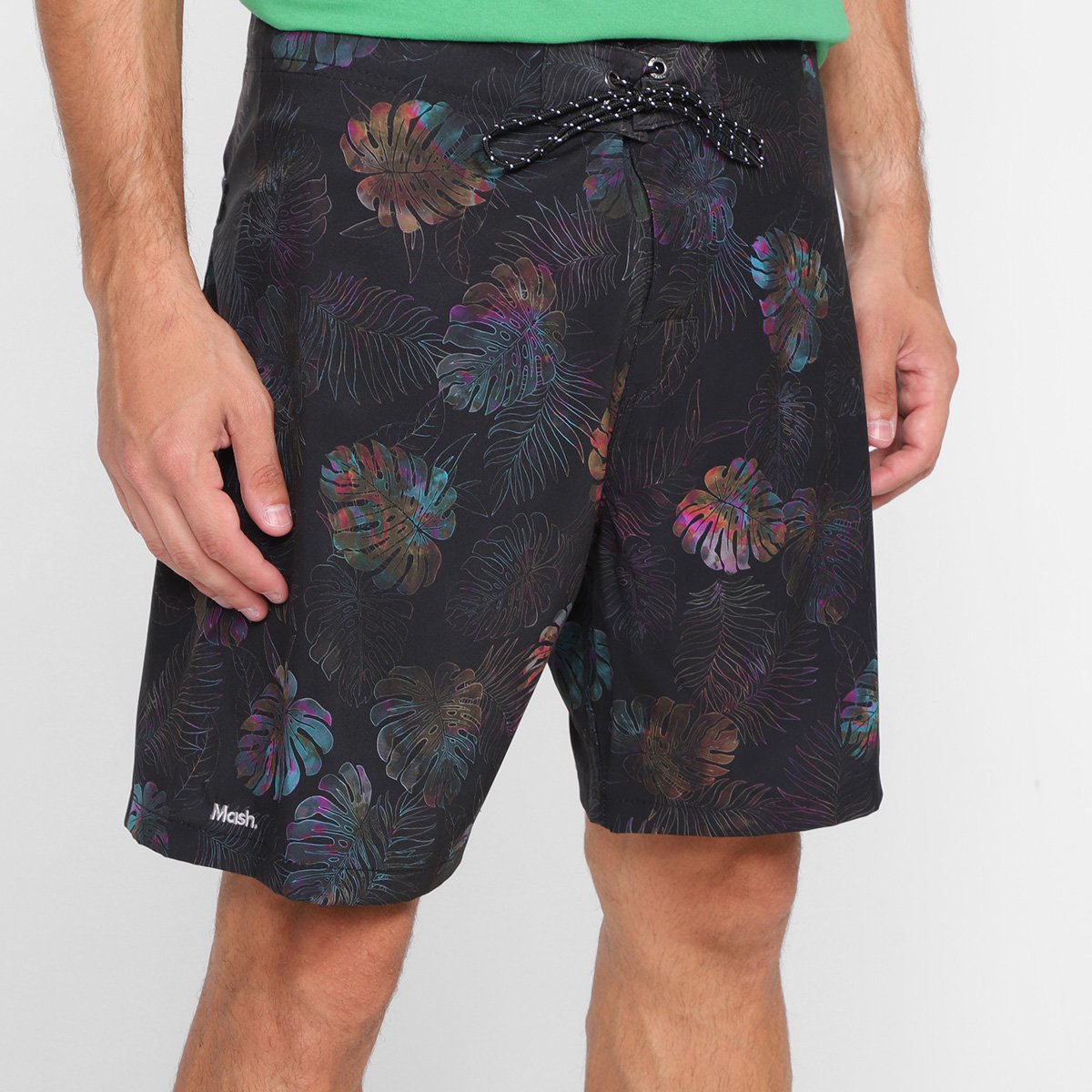 Short Mash Boardshort Masculino - Preto Menor preço em Short Mash Boardshort Masculino - Preto