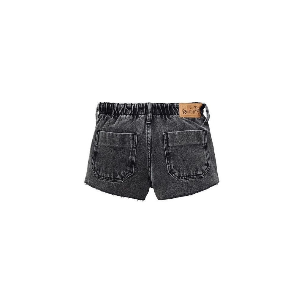 Short Menina Jeans Elastico Black