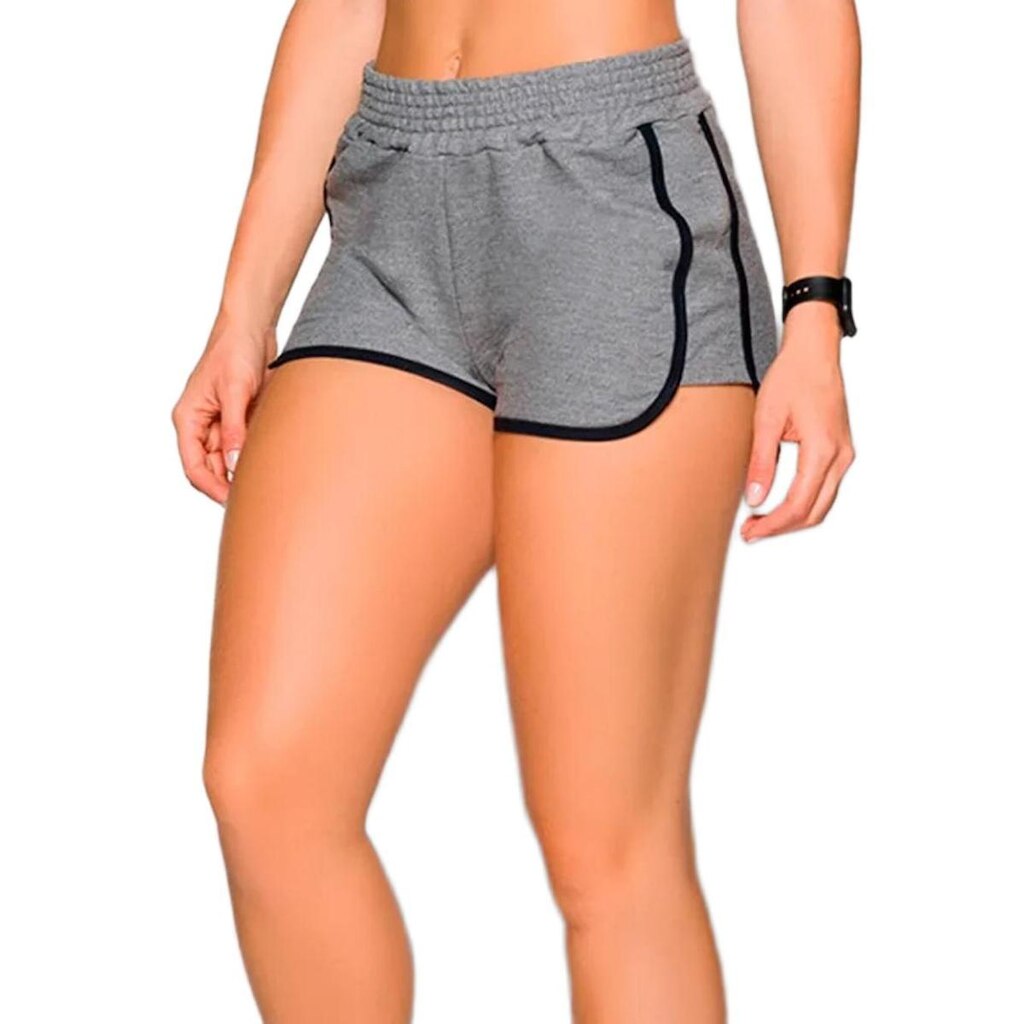 Short Moletinho Selene Sport 20836.002 Feminino Fitness T. P/EG