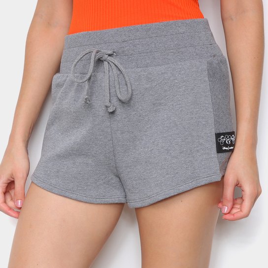 Short Moletom Colcci Disney Feminino - Grafite