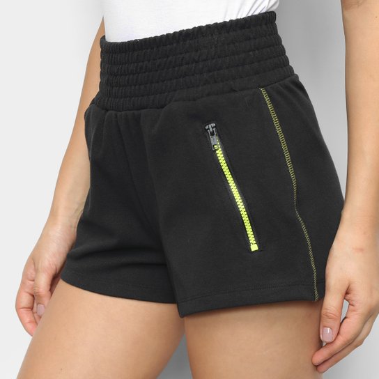 Short Moletom Colcci Feminino - Preto