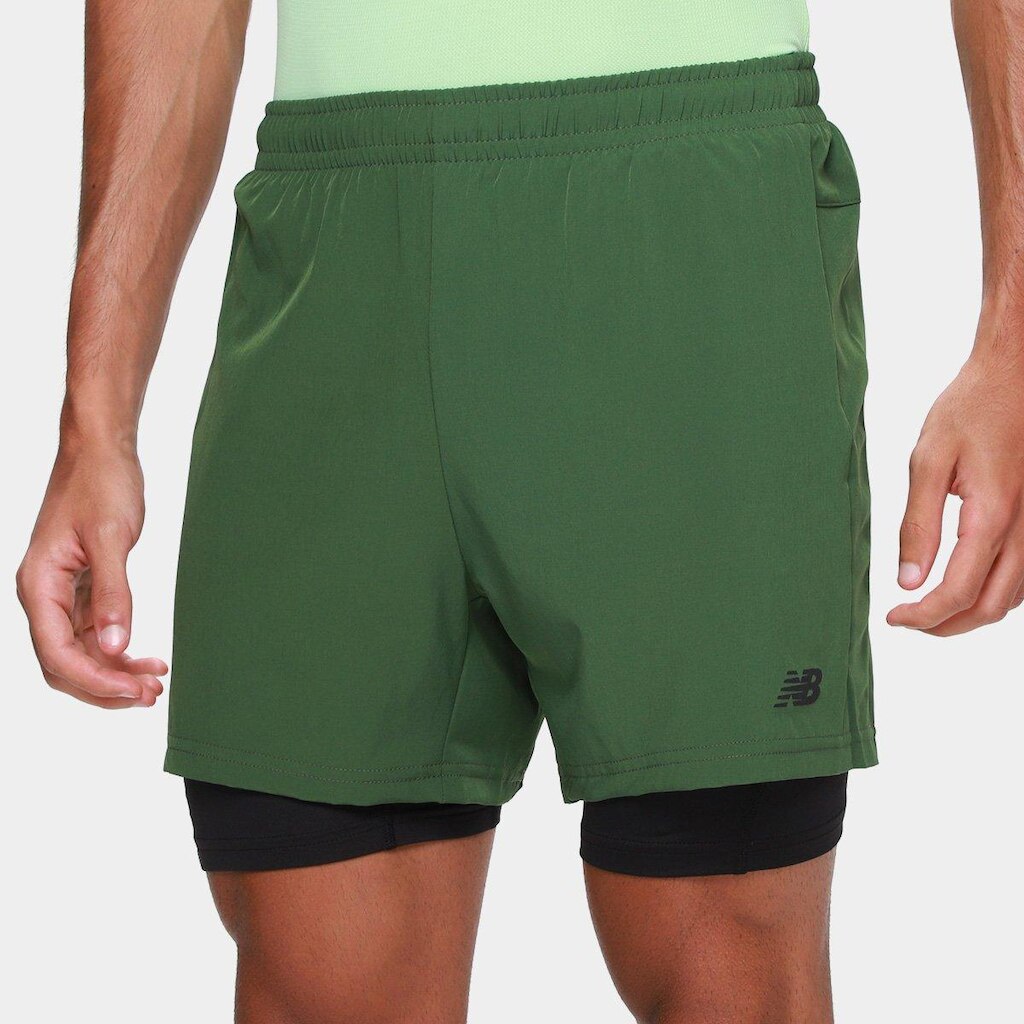 Short New Balance Sport Essentials 2 In 1 Masculino