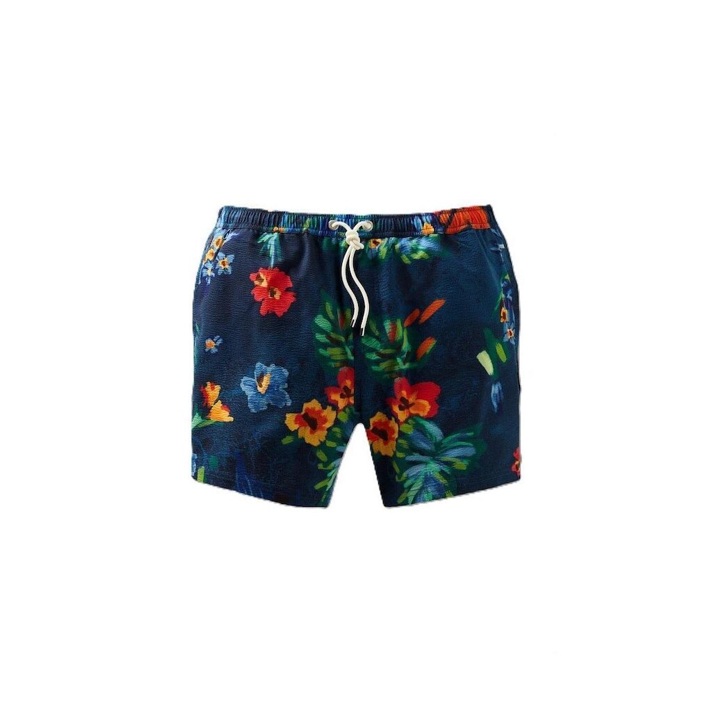 Short Praia Hamptons Floral Tropical Mar Reserva
